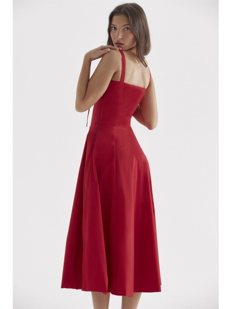 Elegant Backless Sling Dress