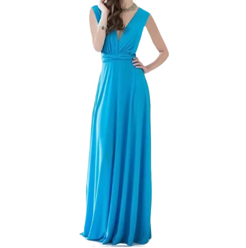 Women Bandage Convertible Boho Maxi Dress - AllForU