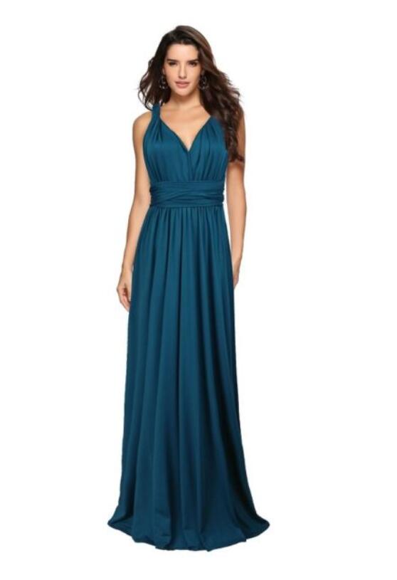 Women Bandage Convertible Boho Maxi Dress - AllForU