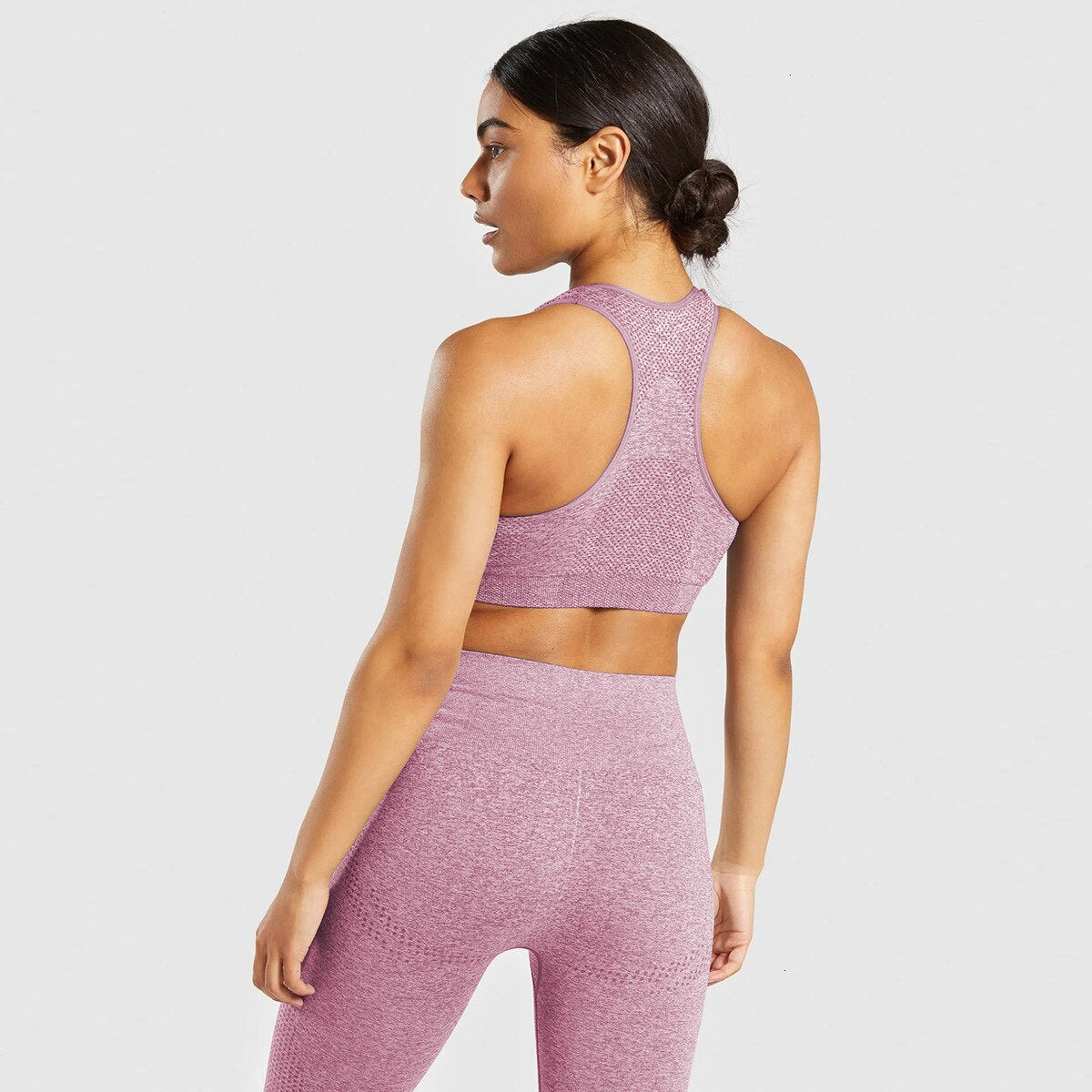 Seamless knitted yoga workout clothes - AllForU