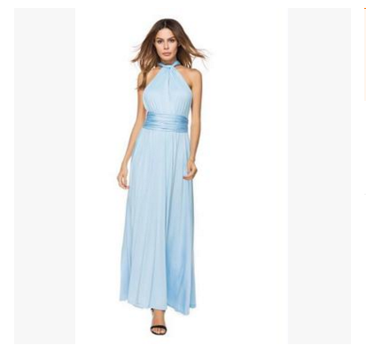 Women Bandage Convertible Boho Maxi Dress - AllForU